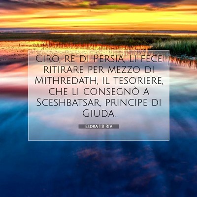 Esdra 1:8 Versetto della Bibbia Spiegato