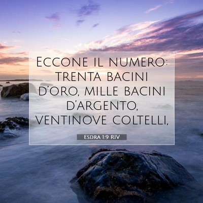 Esdra 1:9 Versetto della Bibbia Spiegato