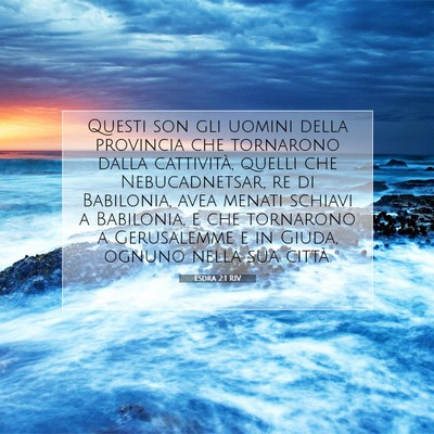 Esdra 2:1 RIV Immagine del Versetto della Bibbia