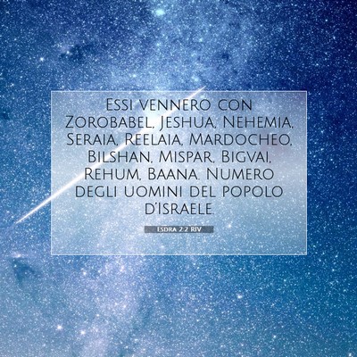 Esdra 2:2 RIV Immagine del Versetto della Bibbia