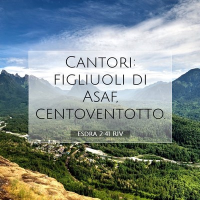 Esdra 2:41 Versetto della Bibbia Spiegato