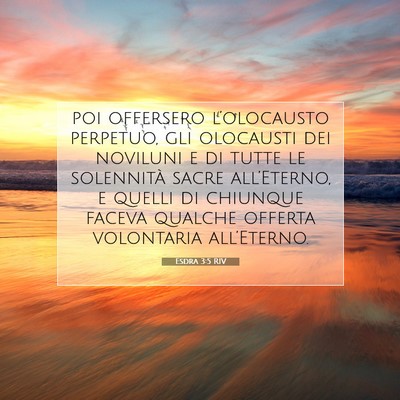 Esdra 3:5 Versetto della Bibbia Spiegato
