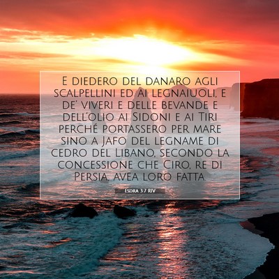 Esdra 3:7 RIV Immagine del Versetto della Bibbia