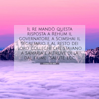 Esdra 4:17 RIV Immagine del Versetto della Bibbia