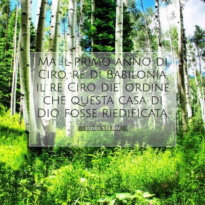 Esdra 5:13 RIV Immagine del Versetto della Bibbia
