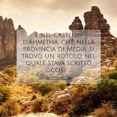 Esdra 6:2 RIV Immagine del Versetto della Bibbia