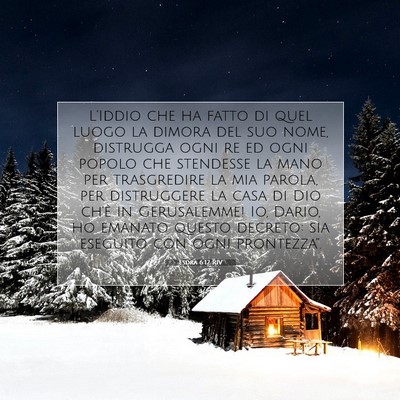 Esdra 6:12 RIV Immagine del Versetto della Bibbia