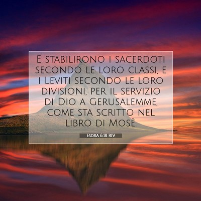 Esdra 6:18 RIV Immagine del Versetto della Bibbia
