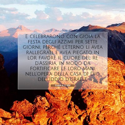 Esdra 6:22 RIV Immagine del Versetto della Bibbia