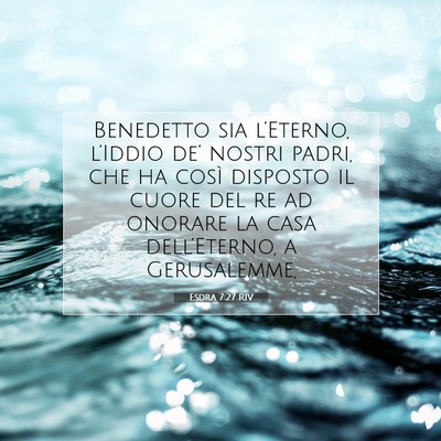 Esdra 7:27 RIV Immagine del Versetto della Bibbia