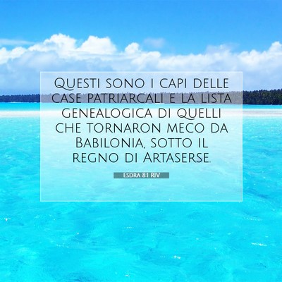 Esdra 8:1 RIV Immagine del Versetto della Bibbia