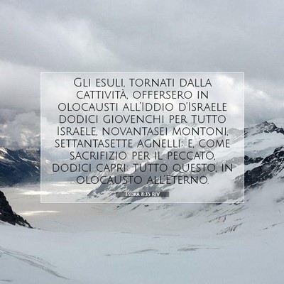 Esdra 8:35 Versetto della Bibbia Spiegato