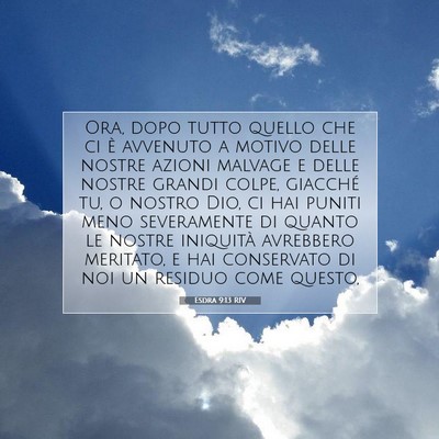 Esdra 9:13 RIV Immagine del Versetto della Bibbia