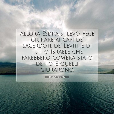 Esdra 10:5 Versetto della Bibbia Spiegato