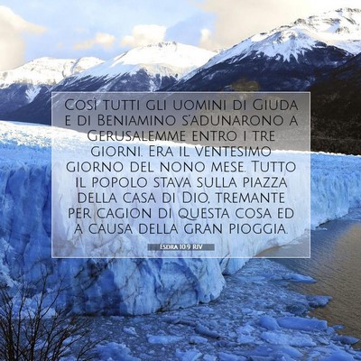 Esdra 10:9 RIV Immagine del Versetto della Bibbia