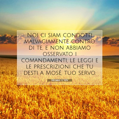 Neemia 1:7 Versetto della Bibbia Spiegato