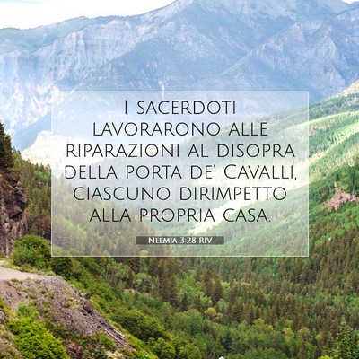 Neemia 3:28 Versetto della Bibbia Spiegato