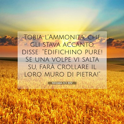 Neemia 4:3 RIV Immagine del Versetto della Bibbia