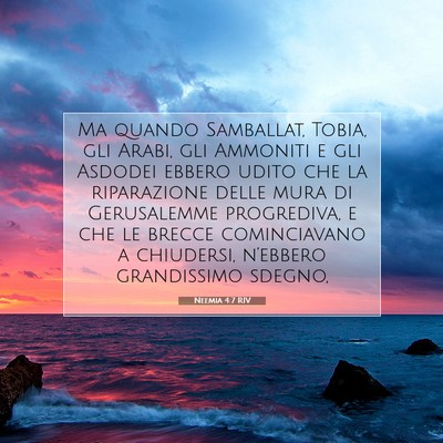 Neemia 4:7 RIV Immagine del Versetto della Bibbia