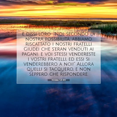 Neemia 5:8 Versetto della Bibbia Spiegato