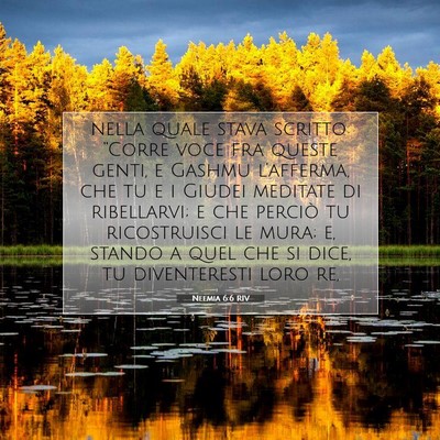 Neemia 6:6 Versetto della Bibbia Spiegato