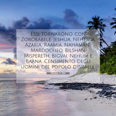 Neemia 7:7 RIV Immagine del Versetto della Bibbia