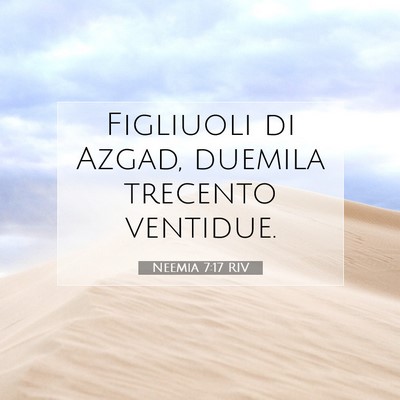 Neemia 7:17 Versetto della Bibbia Spiegato