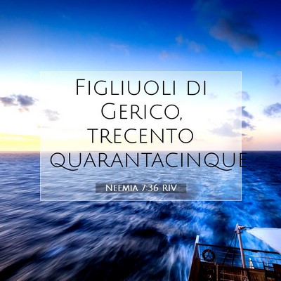 Neemia 7:36 Versetto della Bibbia Spiegato