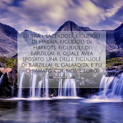 Neemia 7:63 Versetto della Bibbia Spiegato