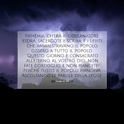 Neemia 8:9 RIV Immagine del Versetto della Bibbia