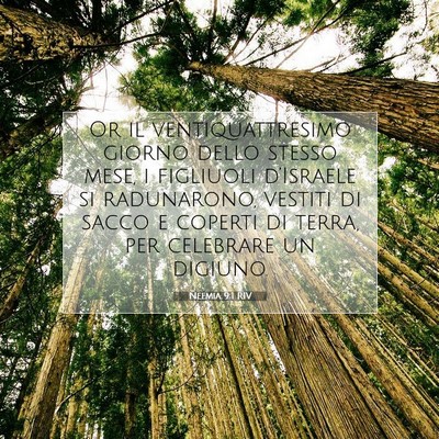 Neemia 9:1 RIV Immagine del Versetto della Bibbia