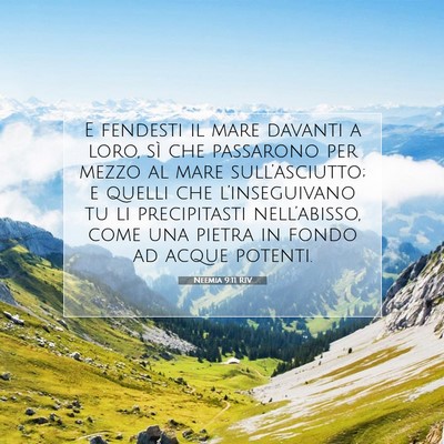 Neemia 9:11 Versetto della Bibbia Spiegato
