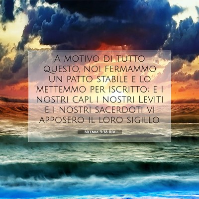 Neemia 9:38 RIV Immagine del Versetto della Bibbia