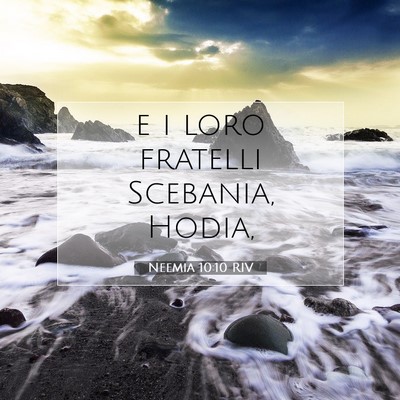 Neemia 10:10 Versetto della Bibbia Spiegato