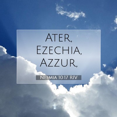 Neemia 10:17 Versetto della Bibbia Spiegato