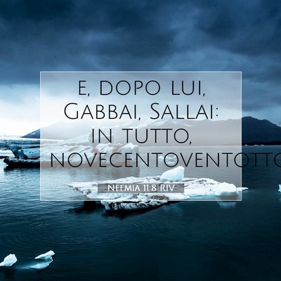 Neemia 11:8 RIV Immagine del Versetto della Bibbia