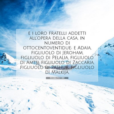 Neemia 11:12 RIV Immagine del Versetto della Bibbia