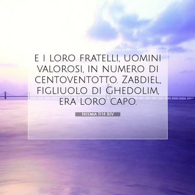 Neemia 11:14 RIV Immagine del Versetto della Bibbia