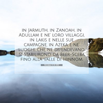 Neemia 11:30 RIV Immagine del Versetto della Bibbia