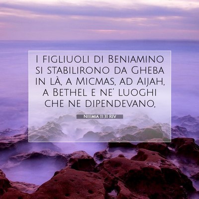Neemia 11:31 RIV Immagine del Versetto della Bibbia