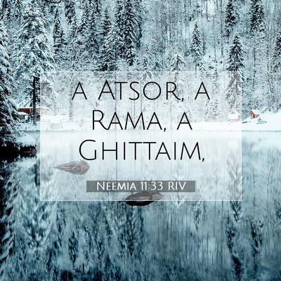 Neemia 11:33 RIV Immagine del Versetto della Bibbia