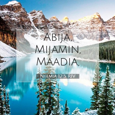 Neemia 12:5 Versetto della Bibbia Spiegato