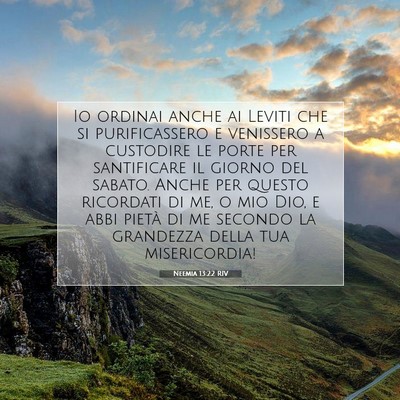Neemia 13:22 RIV Immagine del Versetto della Bibbia