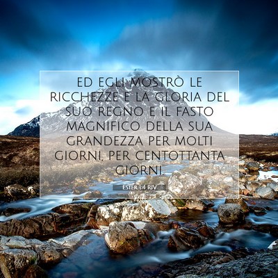 Ester 1:4 Versetto della Bibbia Spiegato