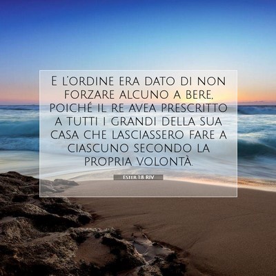 Ester 1:8 Versetto della Bibbia Spiegato