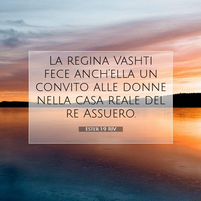 Ester 1:9 Versetto della Bibbia Spiegato