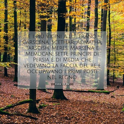 Ester 1:14 Versetto della Bibbia Spiegato