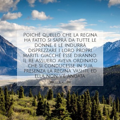 Ester 1:17 Versetto della Bibbia Spiegato