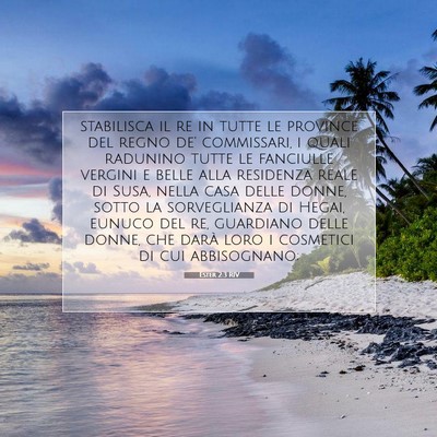 Ester 2:3 RIV Immagine del Versetto della Bibbia