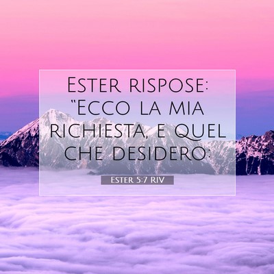 Ester 5:7 Versetto della Bibbia Spiegato